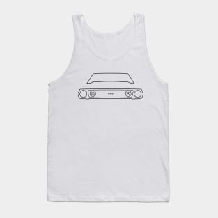 1973 AMC Javelin classic car outline graphic (black) Tank Top